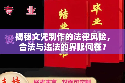 信丰揭秘文凭制作的法律风险，合法与违法的界限何在？