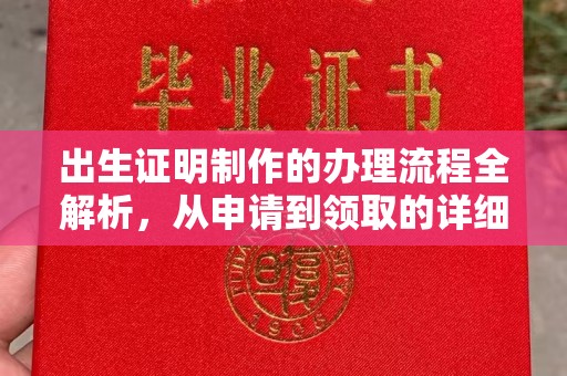 信丰出生证明制作的办理流程全解析，从申请到领取的详细指南