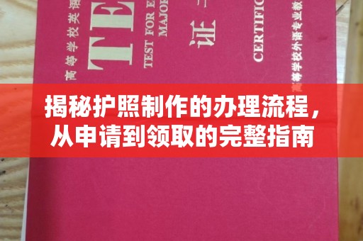 信丰揭秘护照制作的办理流程，从申请到领取的完整指南